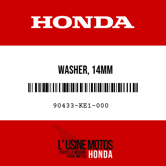 image de 90433-KE1-000 WASHER, 14MM