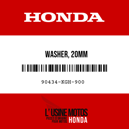 image de 90434-KGH-900 WASHER, 20MM