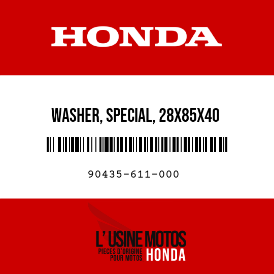 image de 90435-611-000 WASHER, SPECIAL, 28X85X40