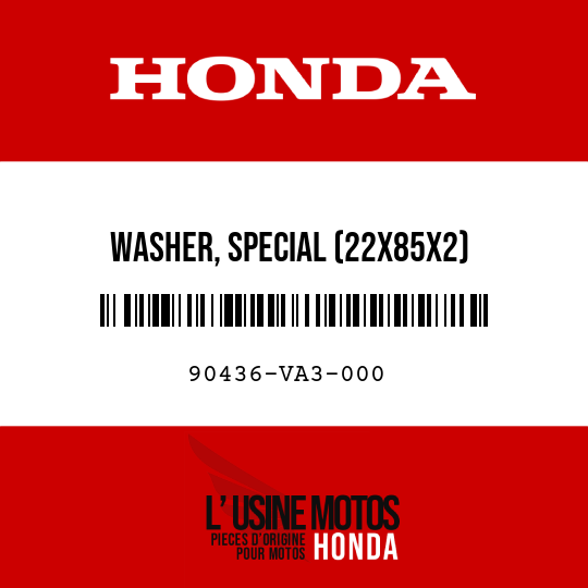 image de 90436-VA3-000 WASHER, SPECIAL (22X85X2)