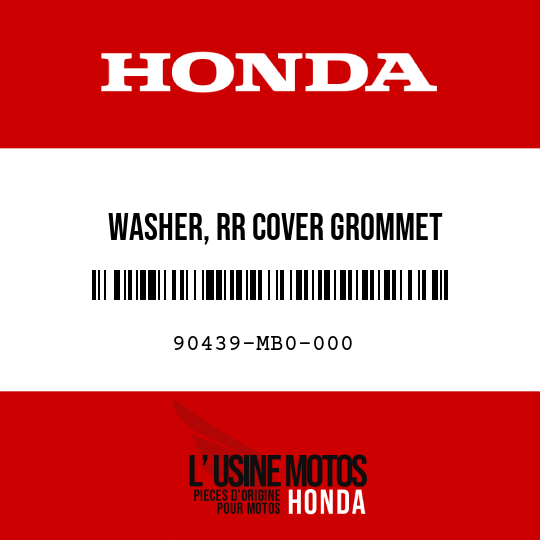 image de 90439-MB0-000 WASHER, RR COVER GROMMET