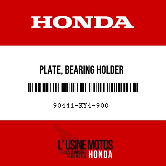 image de 90441-KY4-900 PLATE, BEARING HOLDER