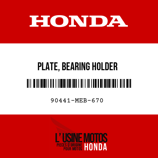 image de 90441-MEB-670 PLATE, BEARING HOLDER