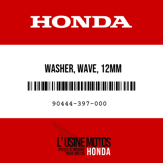 image de 90444-397-000 WASHER, WAVE, 12MM