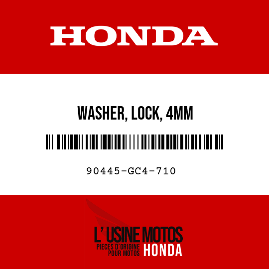 image de 90445-GC4-710 WASHER, LOCK, 4MM