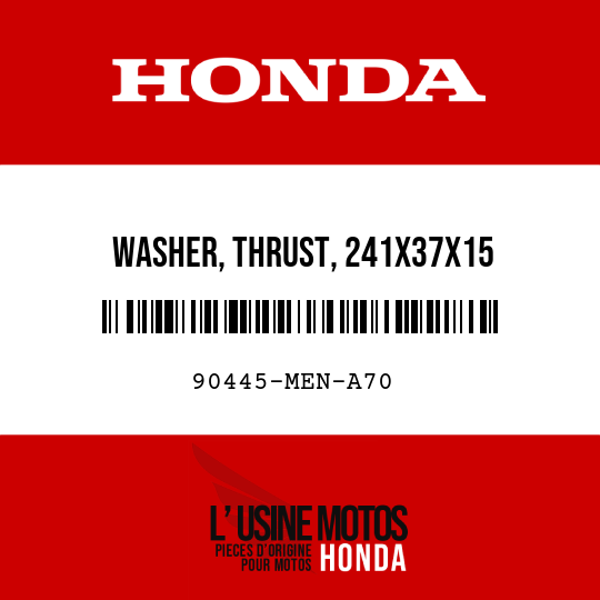 image de 90445-MEN-A70 WASHER, THRUST, 241X37X15