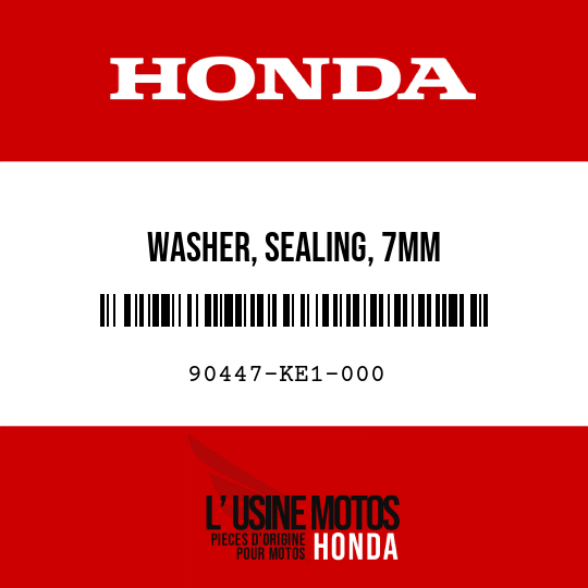 image de 90447-KE1-000 WASHER, SEALING, 7MM