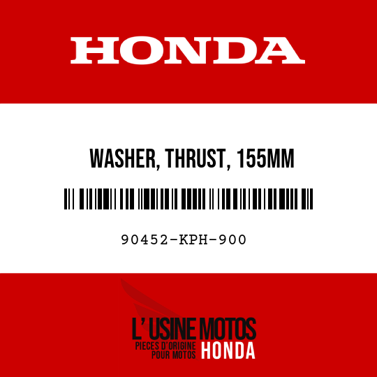 image de 90452-KPH-900 WASHER, THRUST, 155MM