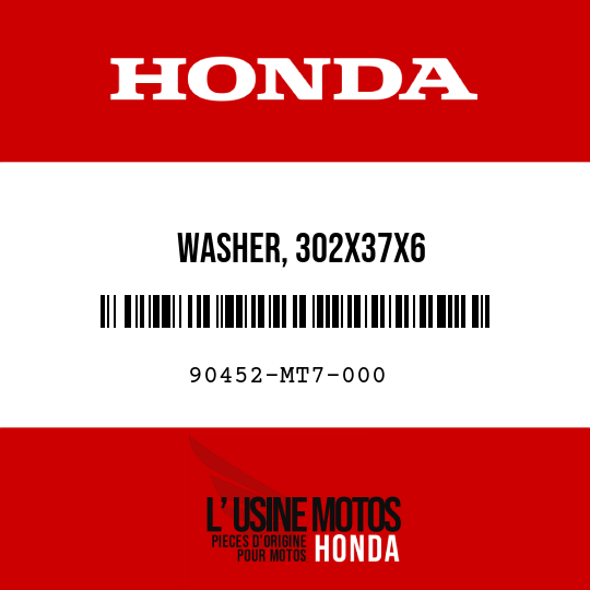image de 90452-MT7-000 WASHER, 302X37X6