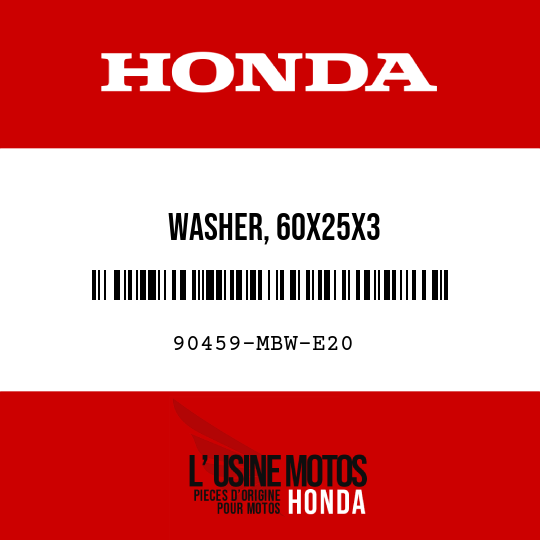 image de 90459-MBW-E20 WASHER, 60X25X3