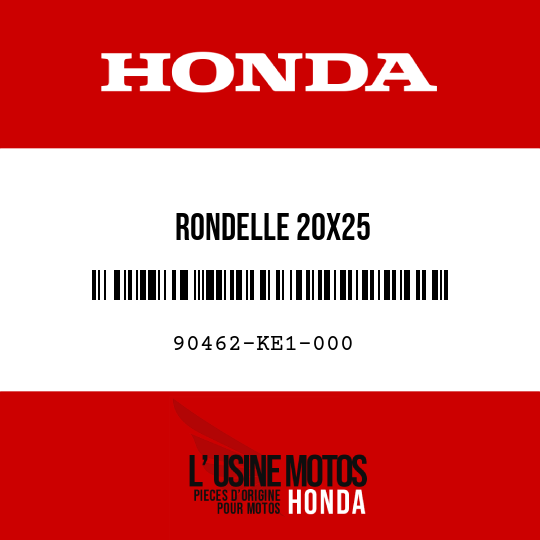 image de 90462-KE1-000 RONDELLE 20X25