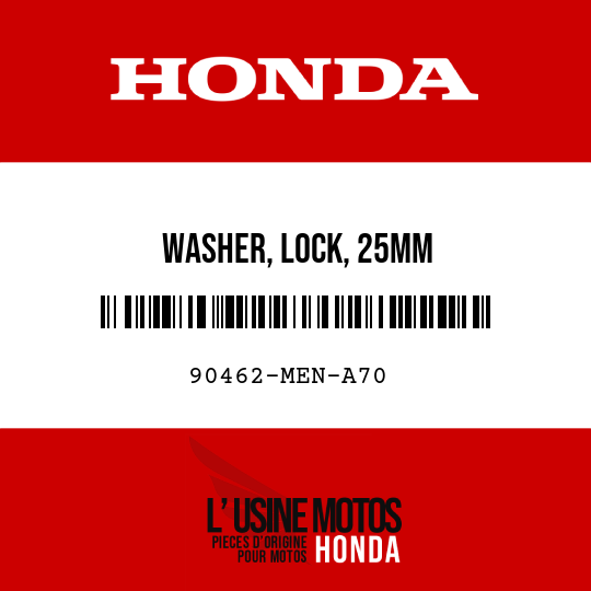 image de 90462-MEN-A70 WASHER, LOCK, 25MM