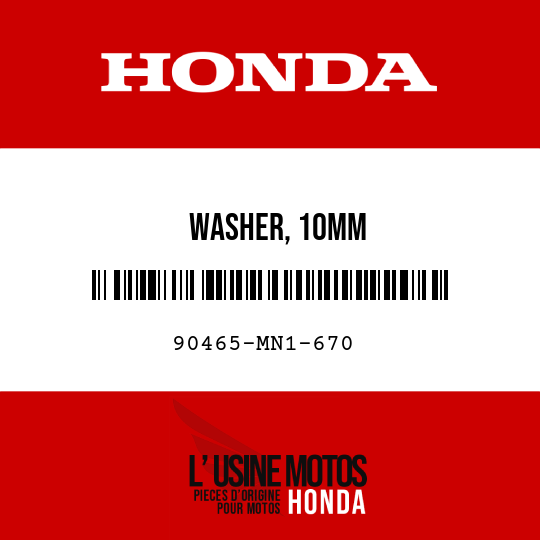 image de 90465-MN1-670 WASHER, 10MM