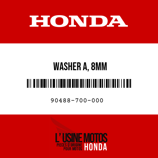 image de 90488-700-000 WASHER A, 8MM