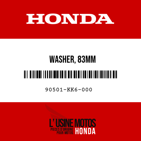 image de 90501-KK6-000 WASHER, 83MM