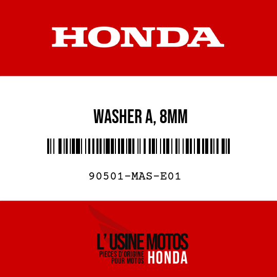 image de 90501-MAS-E01 WASHER A, 8MM