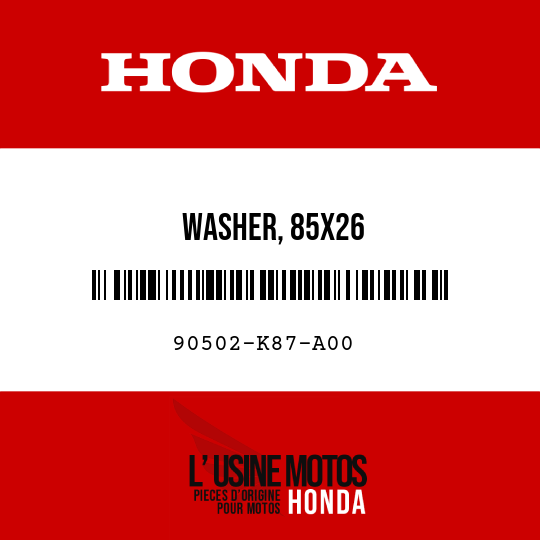image de 90502-K87-A00 WASHER, 85X26
