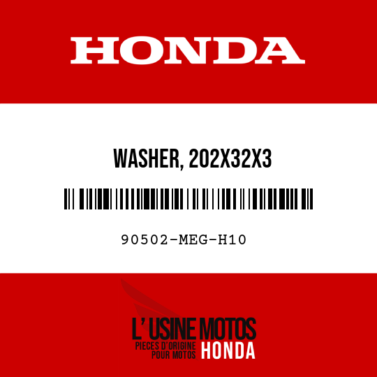 image de 90502-MEG-H10 WASHER, 202X32X3
