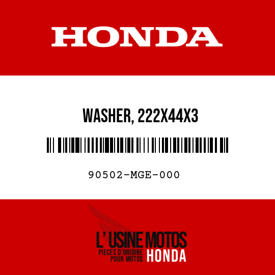 image de 90502-MGE-000 WASHER, 222X44X3