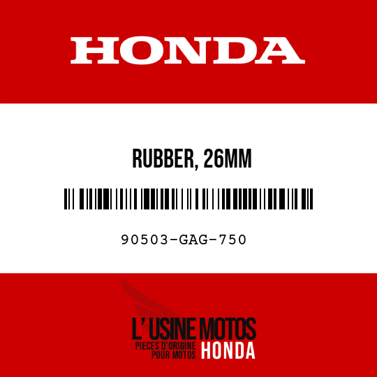 image de 90503-GAG-750 RUBBER, 26MM