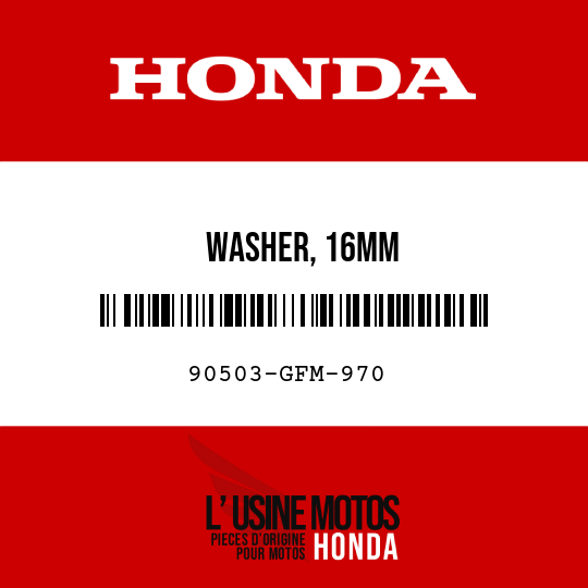 image de 90503-GFM-970 WASHER, 16MM