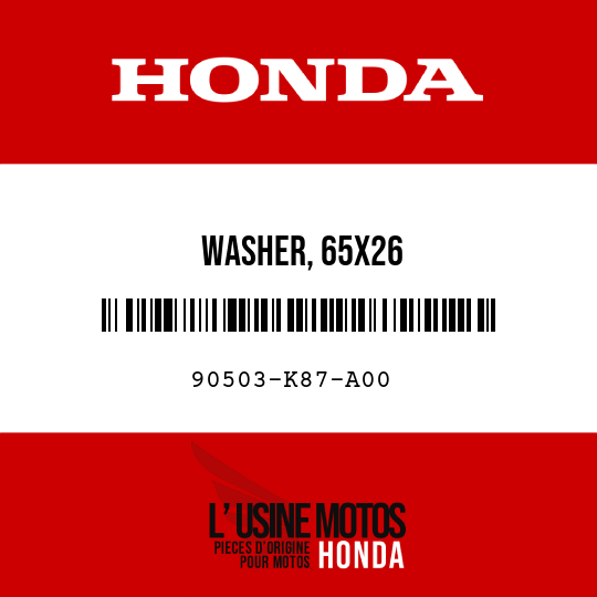 image de 90503-K87-A00 WASHER, 65X26