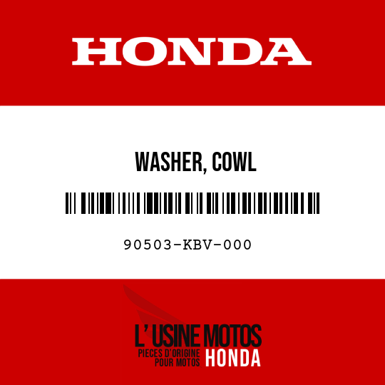 image de 90503-KBV-000 WASHER, COWL
