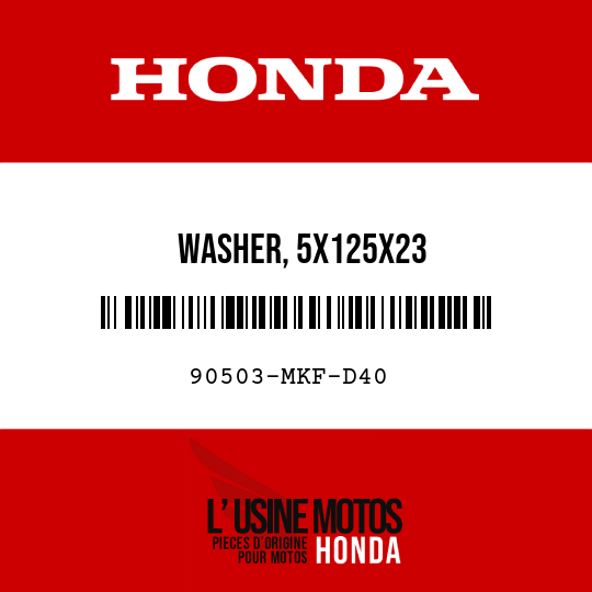 image de 90503-MKF-D40 WASHER, 5X125X23