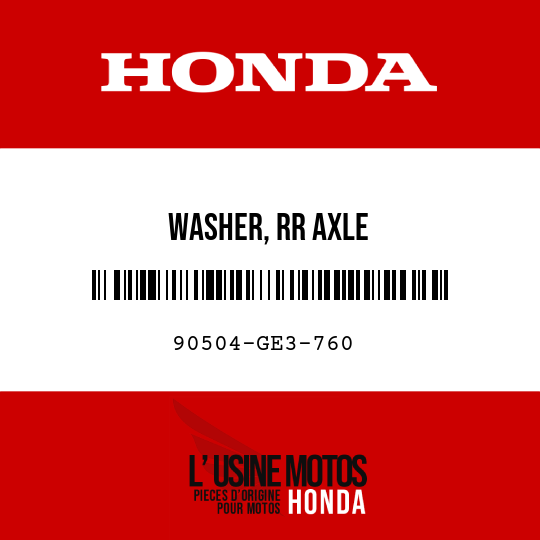 image de 90504-GE3-760 WASHER, RR AXLE