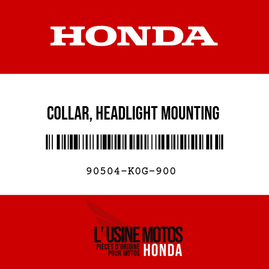 image de 90504-K0G-900 COLLAR, HEADLIGHT MOUNTING