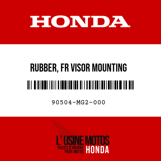 image de 90504-MG2-000 RUBBER, FR VISOR MOUNTING