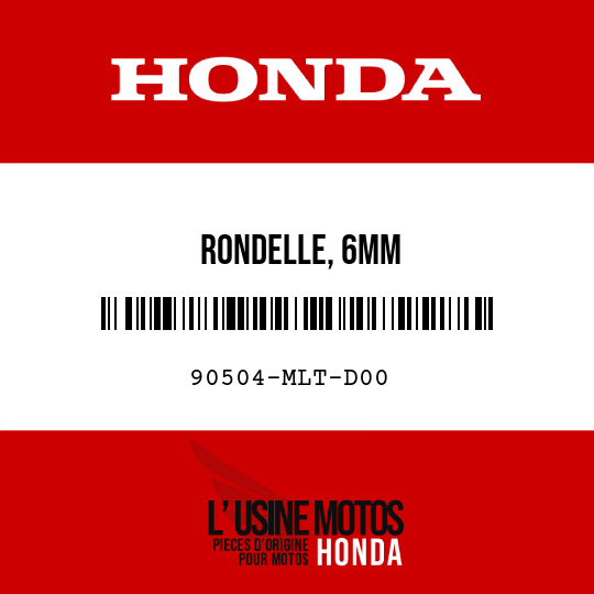 image de 90504-MLT-D00 RONDELLE, 6MM