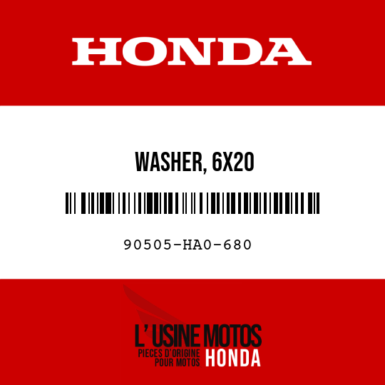 image de 90505-HA0-680 WASHER, 6X20
