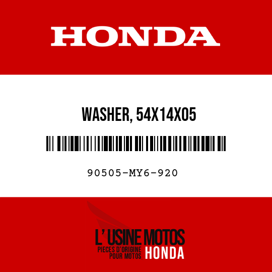 image de 90505-MY6-920 WASHER, 54X14X05