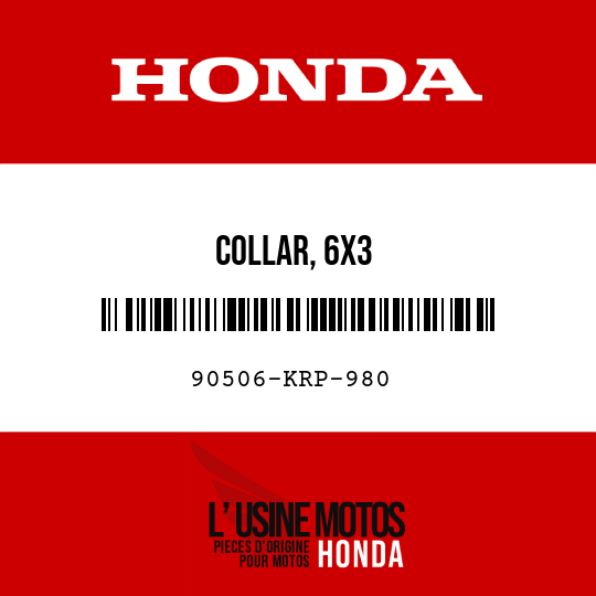 image de 90506-KRP-980 COLLAR, 6X3