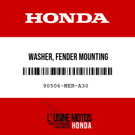 image de 90506-MEN-A30 WASHER, FENDER MOUNTING