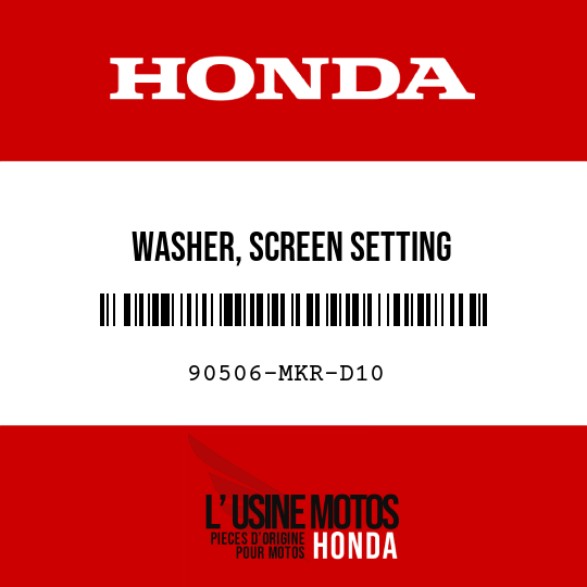 image de 90506-MKR-D10 WASHER, SCREEN SETTING