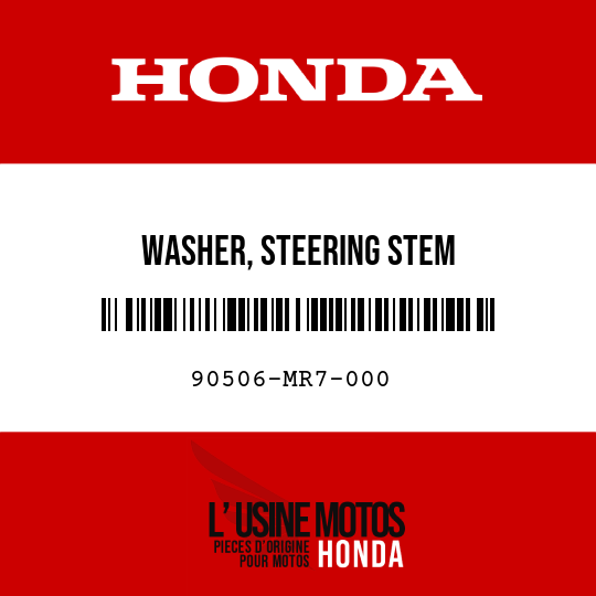 image de 90506-MR7-000 WASHER, STEERING STEM