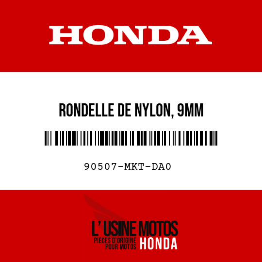 image de 90507-MKT-DA0 RONDELLE DE NYLON, 9MM