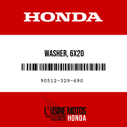 image de 90512-329-690 WASHER, 6X20