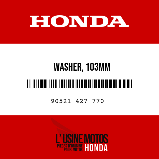 image de 90521-427-770 WASHER, 103MM