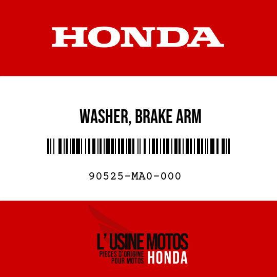 image de 90525-MA0-000 WASHER, BRAKE ARM