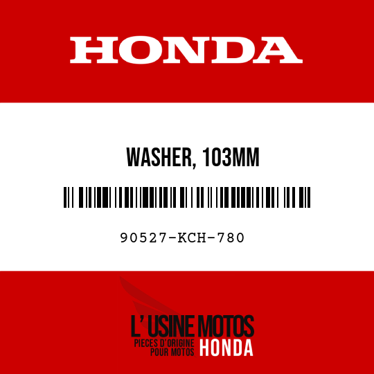 image de 90527-KCH-780 WASHER, 103MM