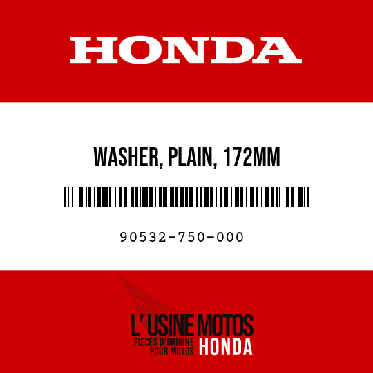 image de 90532-750-000 WASHER, PLAIN, 172MM
