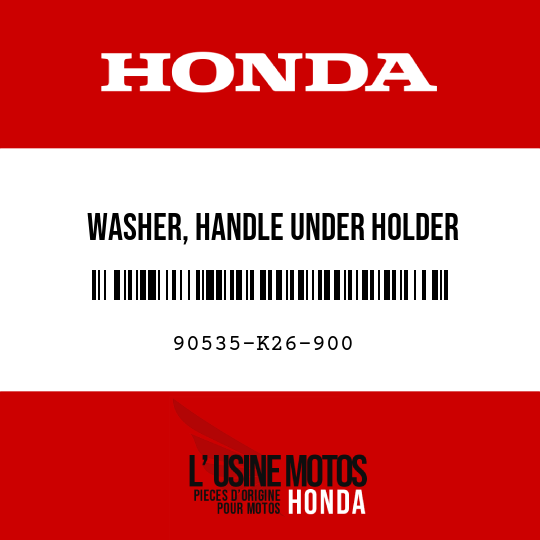 image de 90535-K26-900 WASHER, HANDLE UNDER HOLDER
