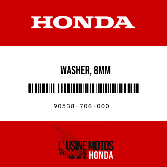 image de 90538-706-000 WASHER, 8MM