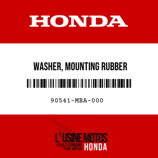 image de 90541-MBA-000 WASHER, MOUNTING RUBBER