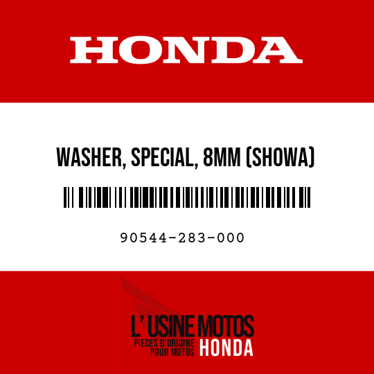 image de 90544-283-000 WASHER, SPECIAL, 8MM (SHOWA)