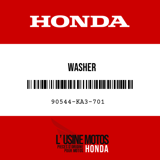 image de 90544-KA3-701 WASHER