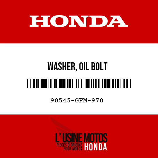 image de 90545-GFM-970 WASHER, OIL BOLT